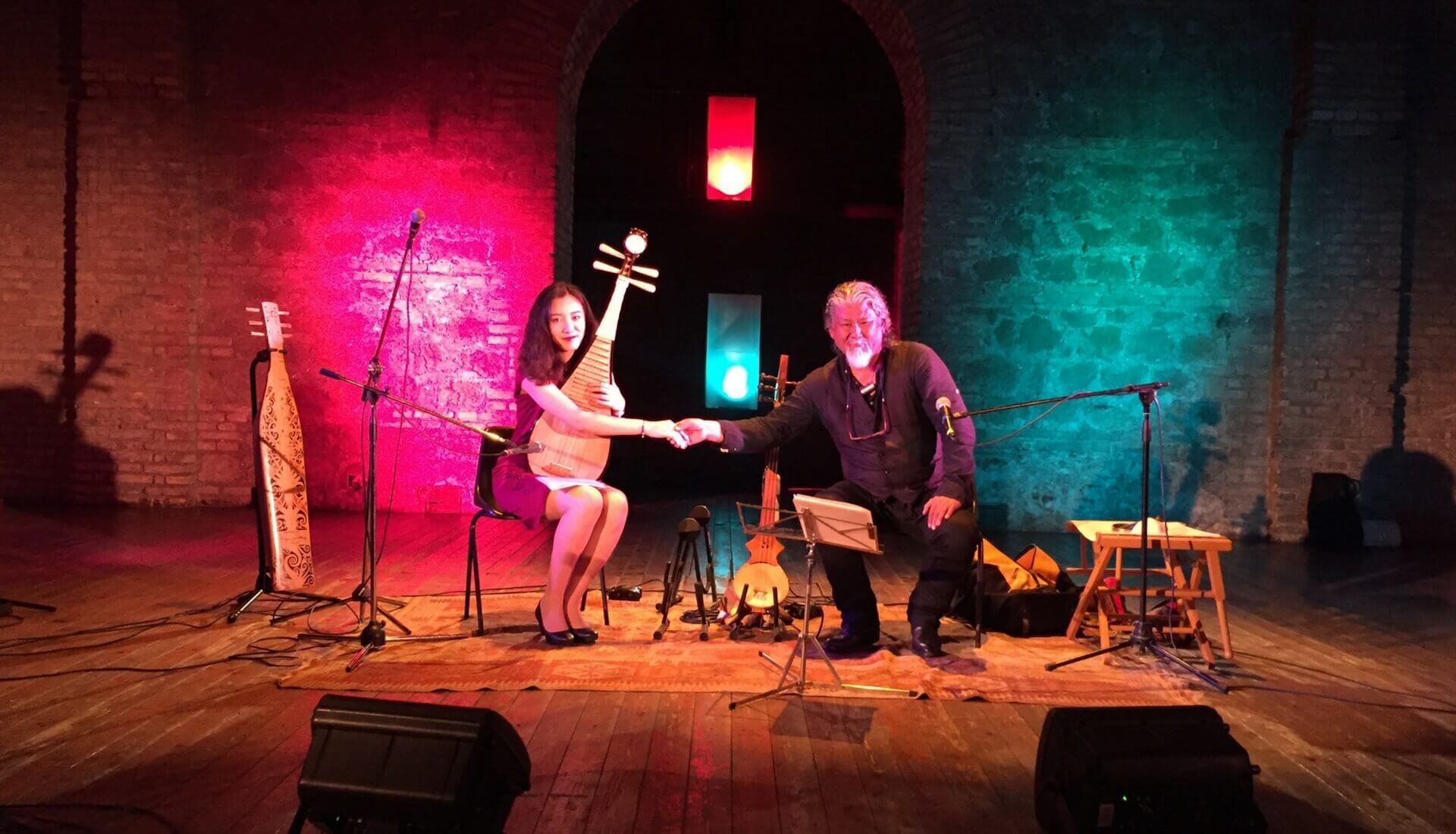 Shao Yue Shen and Loten Namling at Teatro Sala Uno, Rome