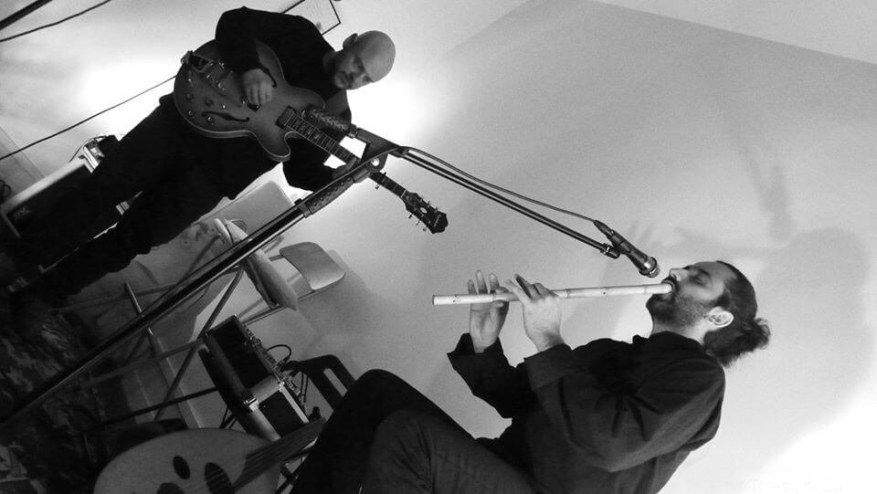 Pejman Tadayon and Riccardo Manzi performing together at Fondazione Maitreya, Rome