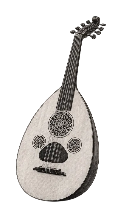 Illustrazione dello strumento Oud arabo