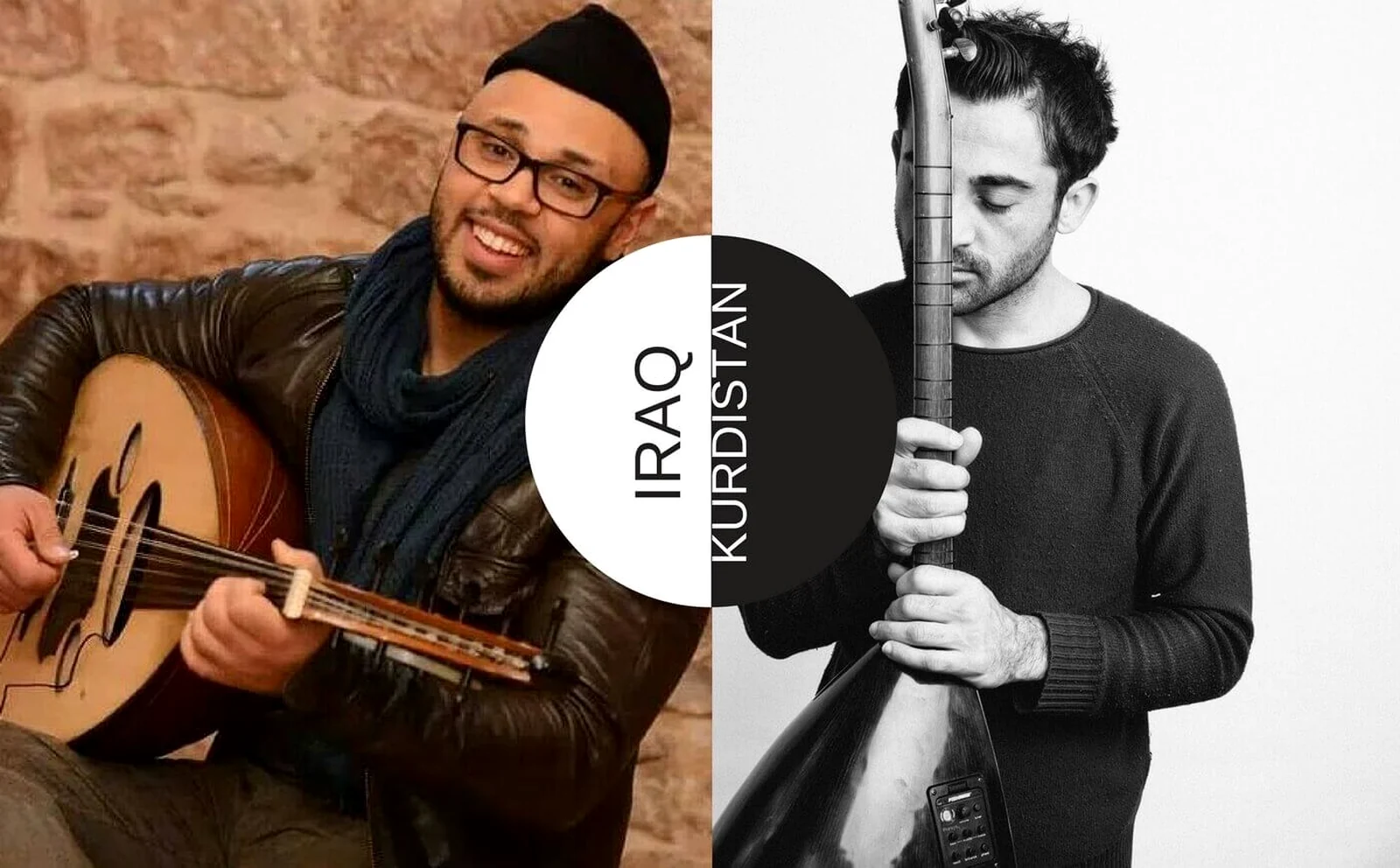 Original promotional composite portrait of Serhat Akbal and Marwan Samer