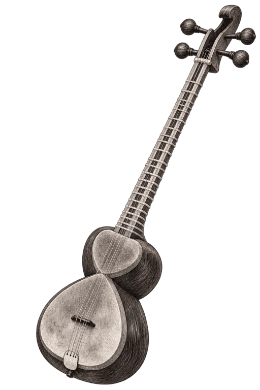 Târ — Persian long-necked lute illustration